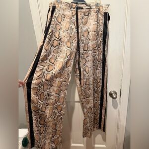 Lucy Paris snake skin pants